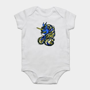 Los Angeles Football Unicorn Baby Bodysuit